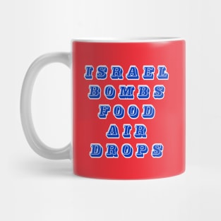 Israel Bombs Food Air Drops - Back Mug